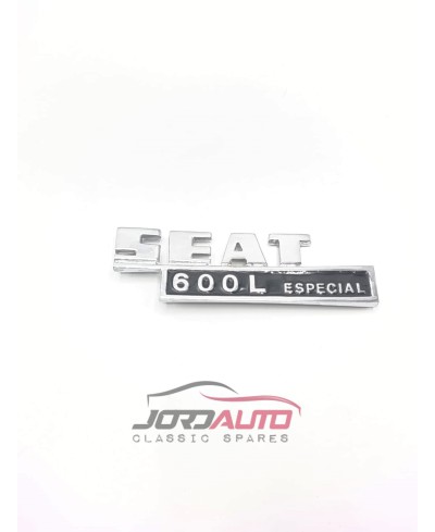 Anagrama Trasero SEAT 600 L ESPECIAL - Jordauto Recambios